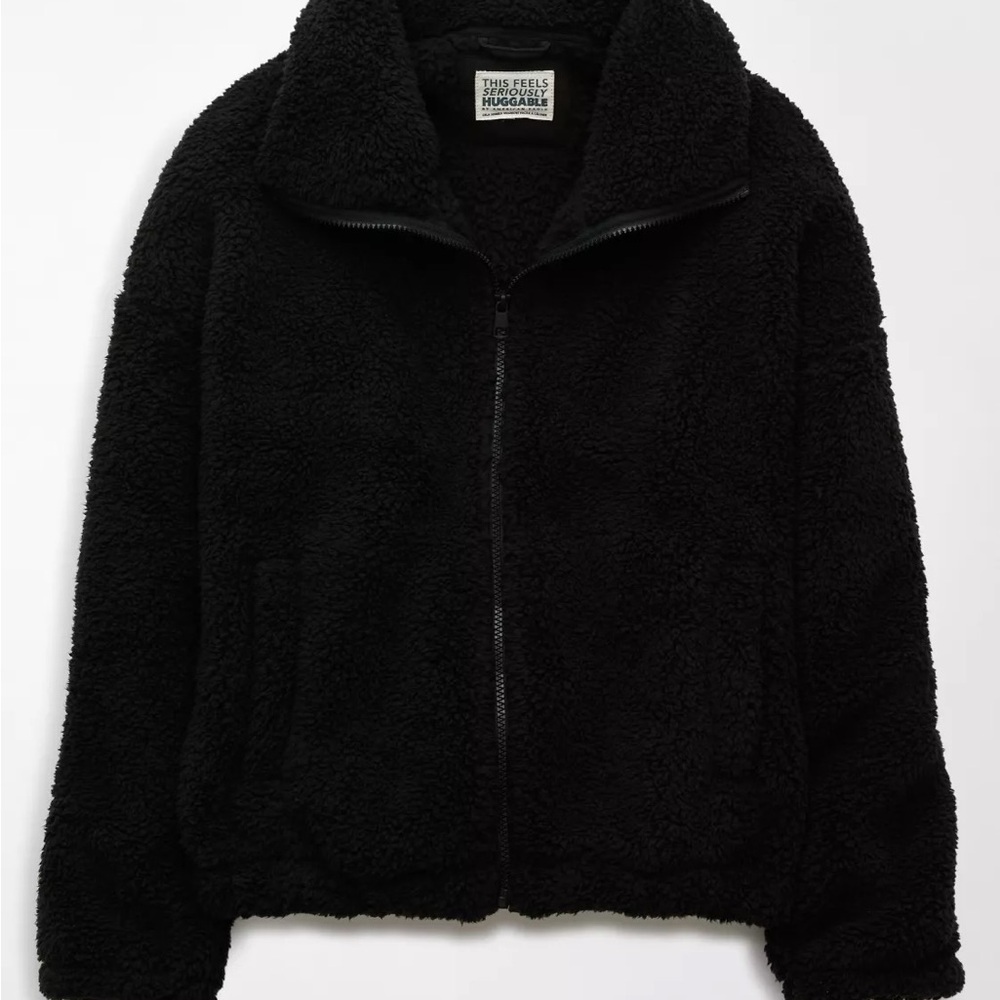 AE Zip-Up Bear Hug Sherpa Sweatshirt